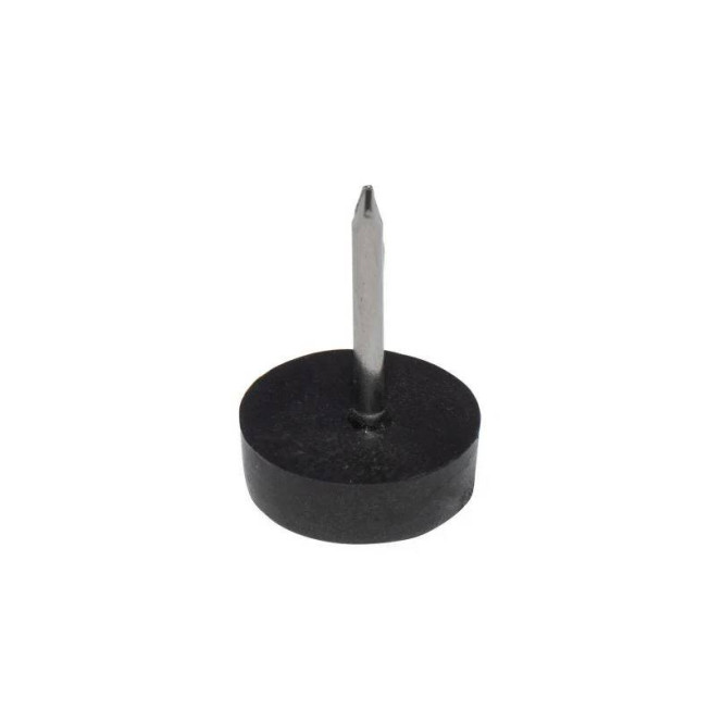 Set 50 x Alunecători cu cui pentru mobilier Ø14 x 4,5 mm, cui Ø1,5 x 13 mm, finisaj negru