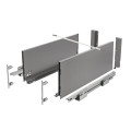 Sertar GTV AXIS PRO Push to Open, H200 L300, antracit, extensie totală