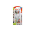 Set diblu Fischer DuoPower 5x25 mm cu cârlig rotund, 8 bucăți
