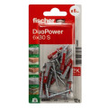 Set 12 dibluri Fischer DuoPower, 6x30mm, cu șurub 4,5x40mm, 534997