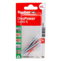 Set 4 dibluri Fischer DuoPower, 6x50mm, cu surub 4,5x60mm, 537660
