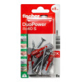 Set 8 dibluri Fischer DuoPower, 8x40mm, cu șurub 5x60mm