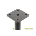 Picior mobilier RONDA H150mm D25mm, negru mat