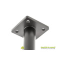 Picior mobilier RONDA H150mm D25mm, negru mat