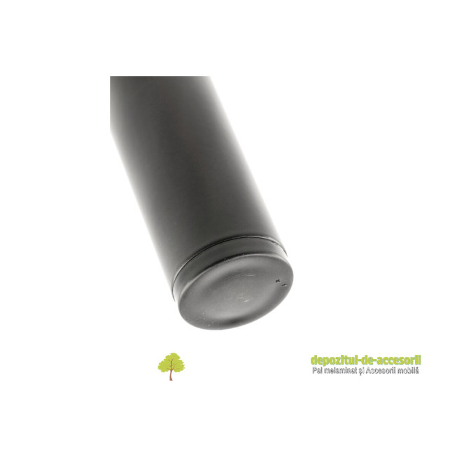 Picior mobilier RONDA H150mm D25mm, negru mat