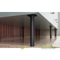 Picior mobilier RONDA H150mm D25mm, negru mat