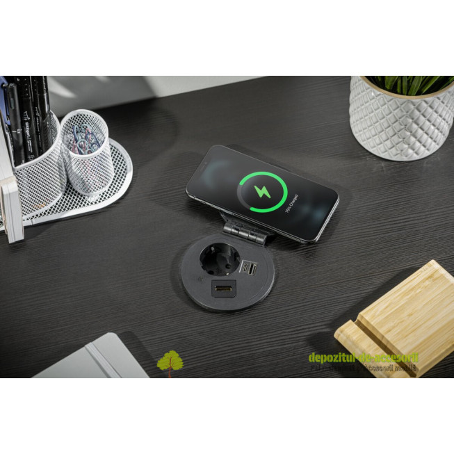 Priza mascata CHARGER PLUS inductiva si USB
