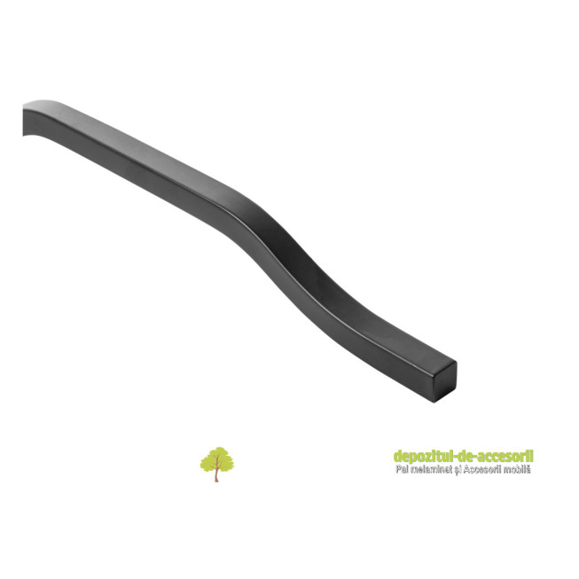 Maner GRAVEL 3x352mm, L1200mm, negru mat