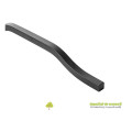 Maner GRAVEL 3x352mm, L1200mm, negru mat