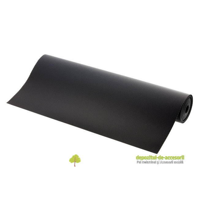 Covoras anti-alunecare pentru sertare,negru, latime 480mm-lungime 5000mm