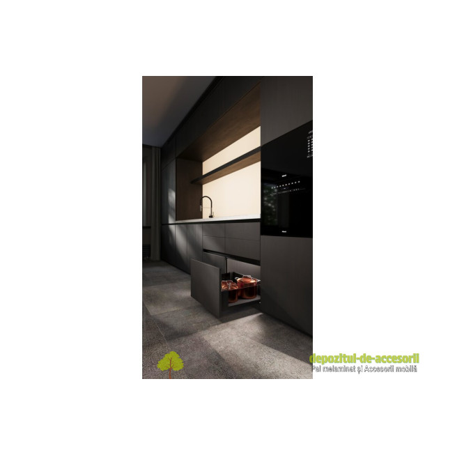 Covoras anti-alunecare pentru sertare,negru, latime 480mm-lungime 5000mm