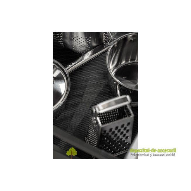 Covoras anti-alunecare pentru sertare,negru, latime 480mm-lungime 5000mm