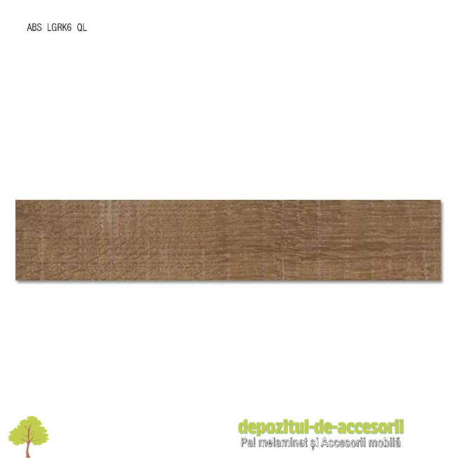 Cant ABS Nuc Dijon natur 22mm x 0,4mm Compatibil cu PAL Melaminat Stejar autentic maro H1151 Egger