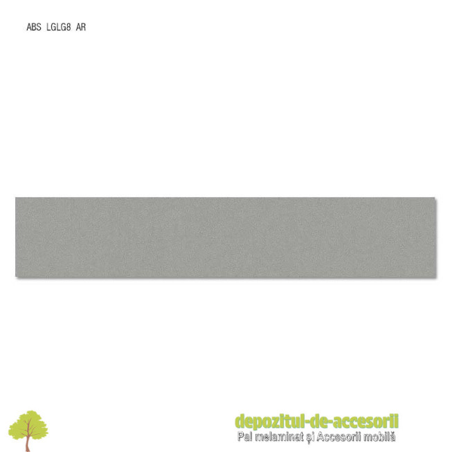 Cant ABS Aluminiu 22mm x 0,4mm Compatibil cu Pal Melaminat Aluminiu Egger F509 ST2