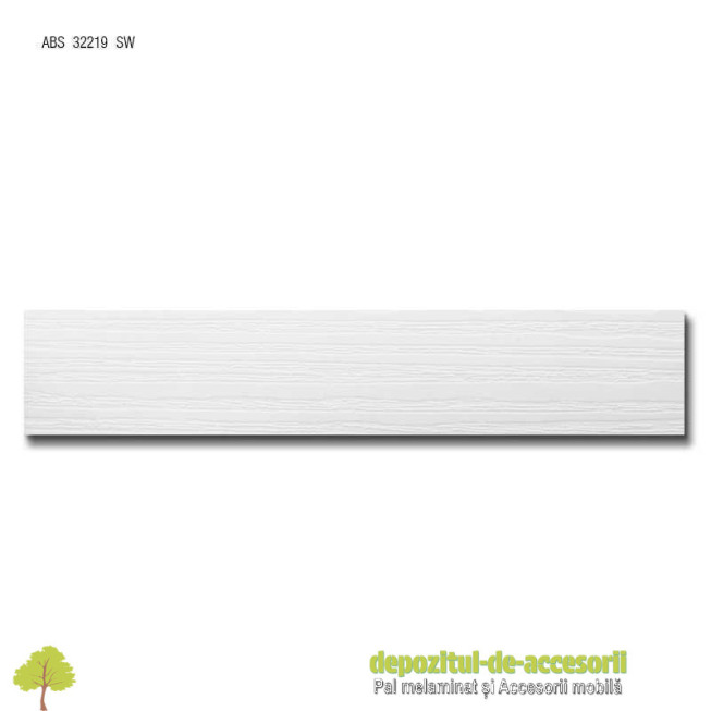 Cant ABS Alb platină 22mm x 2mm Compatibil cu gama uni de PAL Alb Egger W908, W975 și W980