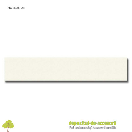 Cant ABS Alb 22mm x 2mm Compatibil cu Pal melaminat Alb Egger W911