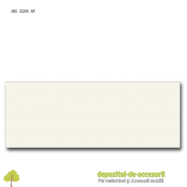 Cant ABS Alb 43mm x 2mm Compatibil cu Pal melaminat Alb Egger W911