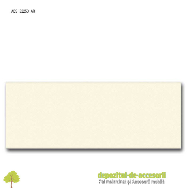 Cant ABS Alabastru 43mm x 2mm Compatibil cu Pal melaminat Alabastru Egger U104