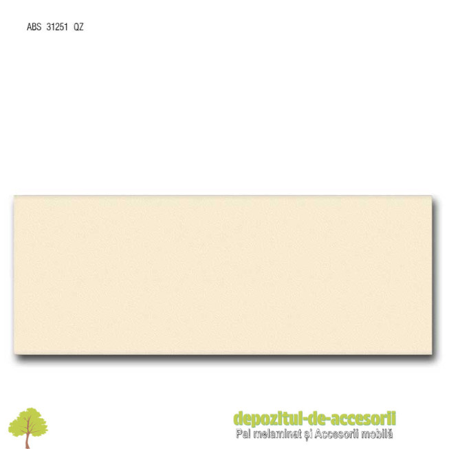 Cant ABS Vanilie 43mm x 2mm Compatibil cu Pal Melaminat Vanilie Egger U108 ST15