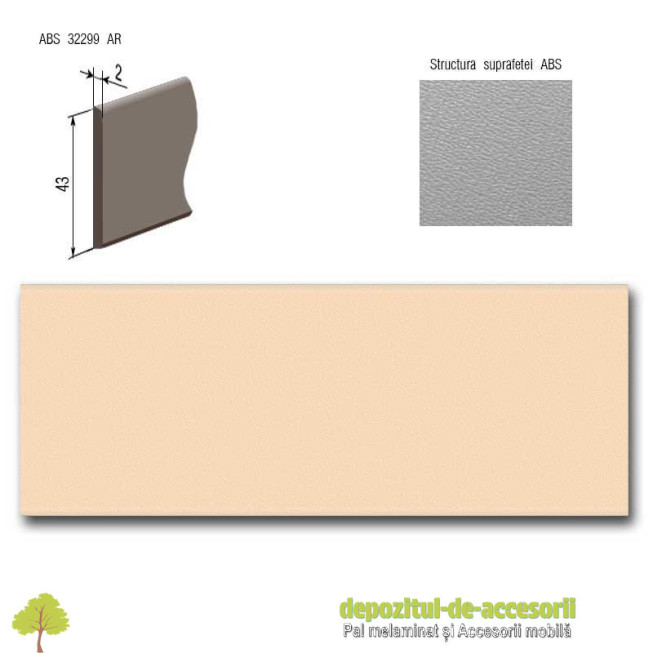 Cant ABS Crem 22mm x 2mm