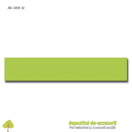 Cant ABS Verde lămâie 22mm x 2mm Compatibil cu Pal Melaminat Verde lămâie Egger U630 ST15