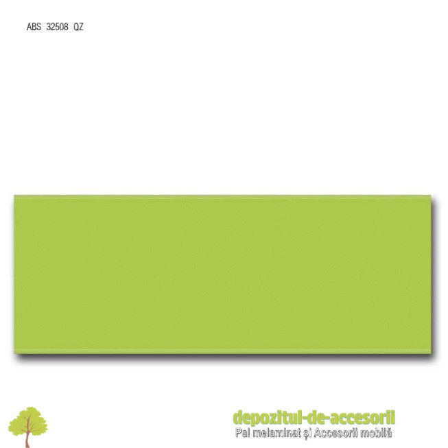 Cant ABS Verde lămâie 43mm x 2mm Compatibil cu Pal Melaminat Verde lămâie Egger U630 ST15