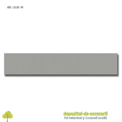 Cant ABS Aluminiu 22mm x 2mm Compatibil cu Pal Melaminat Aluminiu Egger F509 ST2