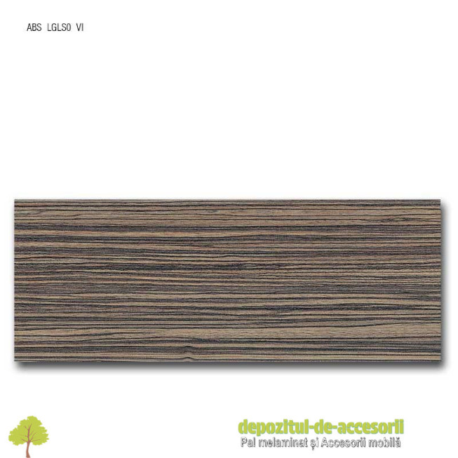 Cant ABS Zebrano antracit 43mm x 2mm Compatibil cu Pal Melaminat Zebrano antracit Egger H3005 ST22