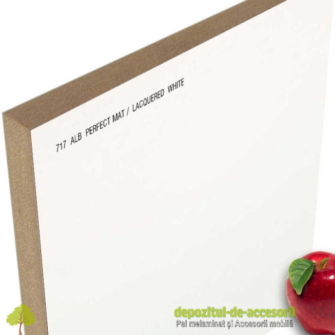 MDF Alb super mat 717 AGT Panou MDF 18mm