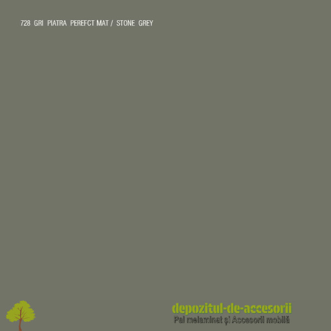 Panou MDF Gri piatră 728 super mat AGT