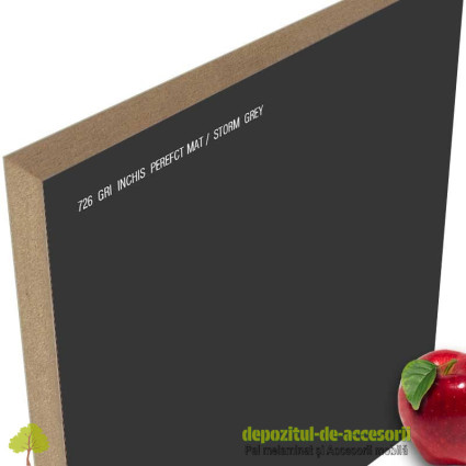 Panou MDF Gri închis 726 super mat AGT