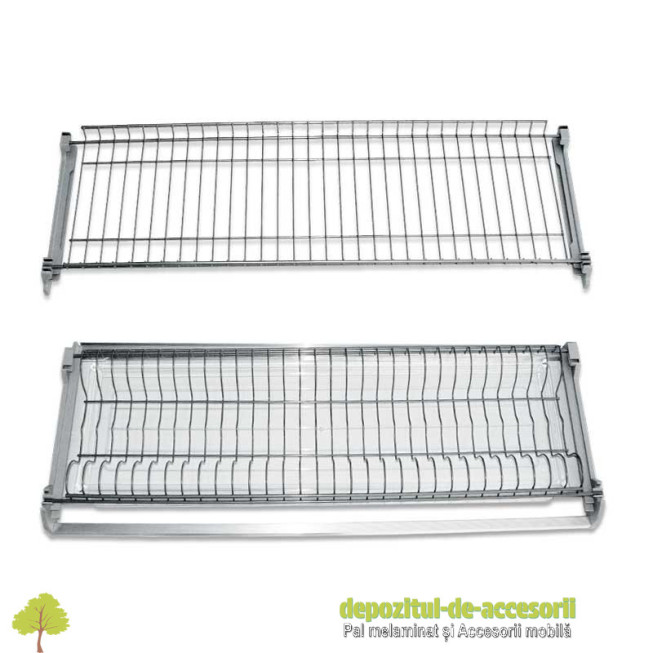 Picurător Scurgător vase cu ramă AL 800mm gri