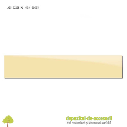 Cant ABS Crem 22mm x 1mm super lucios (high gloss)