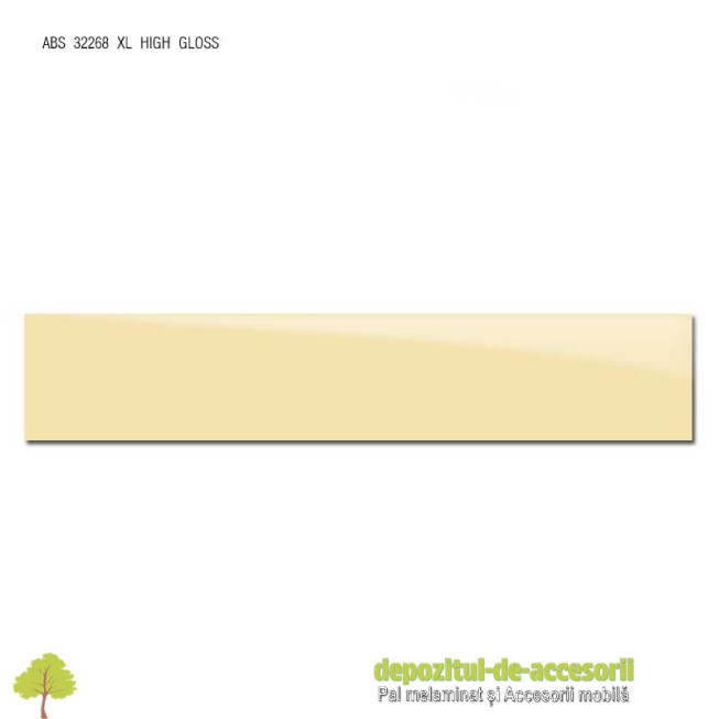 Cant ABS Crem 22mm x 1mm super lucios (high gloss)