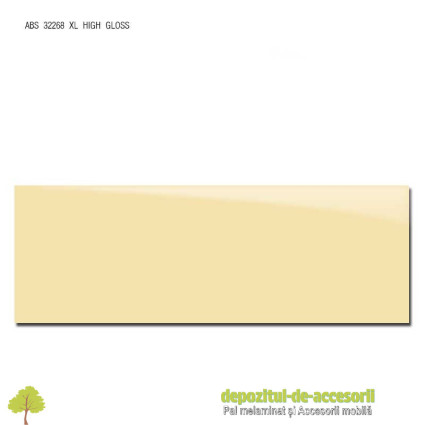 Cant ABS Crem 43mm x 1mm super lucios (high gloss)