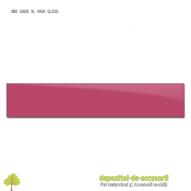 Cant ABS Roz 22mm x 1mm super lucios (high gloss)