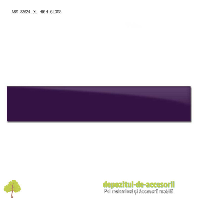 Cant ABS Violet 22mm x 1mm super lucios (high gloss)