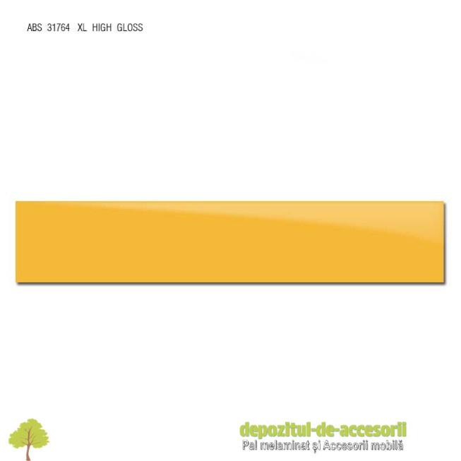 Cant ABS Galben 22mm x 1mm super lucios (high gloss)