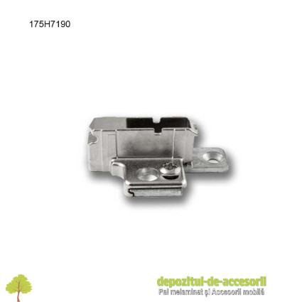 Plăcuță montaj balamale 175H7190 Clip Top Blum, reglaj cu excentric