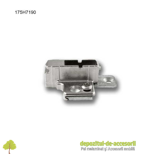 Plăcuță montaj balamale 175H7190 Clip Top Blum, reglaj cu excentric