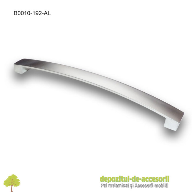 Maner mobilier Aluminiu B0010-192-AL distanta intre gauri 192mm