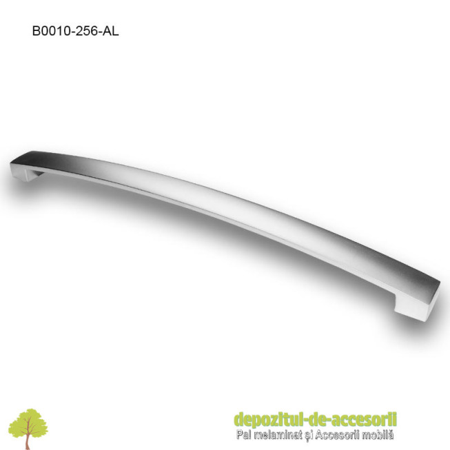 Mâner mobilier Aluminiu B0010-256-AL distanta intre gauri 256mm