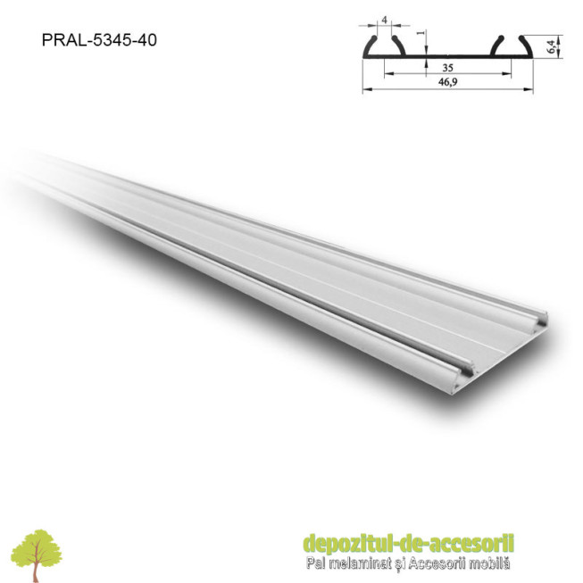Sina dubla pentru PKM80 M lungimea 4m aluminiu