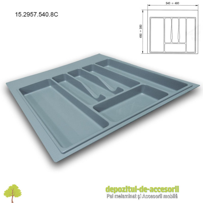 Organizator tacamuri 540x490mm 6 separatoare