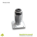 Picior metalic mobilier H80  Ø30mm gri metalizat