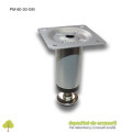 Picior metalic mobilier H80  Ø30mm gri metalizat