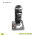 Picior metalic mobilier H100mm  25x25mm profil patrat cromat
