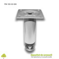 Picior metalic mobilier H100  Ø30mm gri metalizat