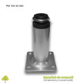 Picior metalic mobilier H100  Ø30mm gri metalizat