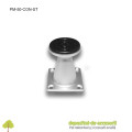 Picior metalic conic pentru mobilier H50mm satinat